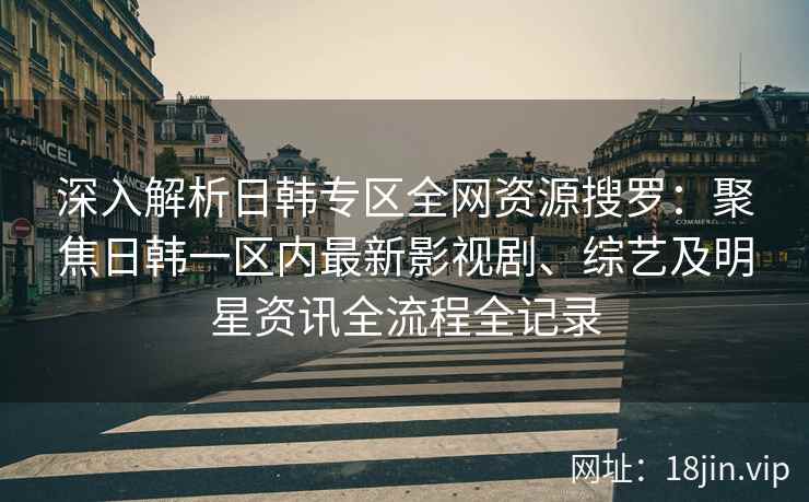 深入解析日韩专区全网资源搜罗：聚焦日韩一区内最新影视剧、综艺及明星资讯全流程全记录