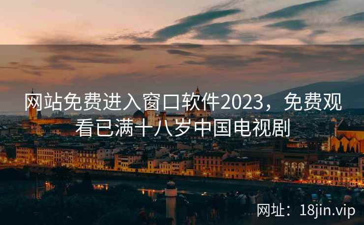 网站免费进入窗口软件2023，免费观看已满十八岁中国电视剧